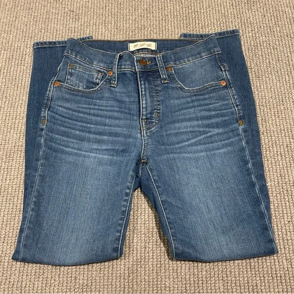 Madewell 9” High-Rise Skinny Crop Jeans in Delmar Wash: Eco Edition (24) - Picture 11 of 12